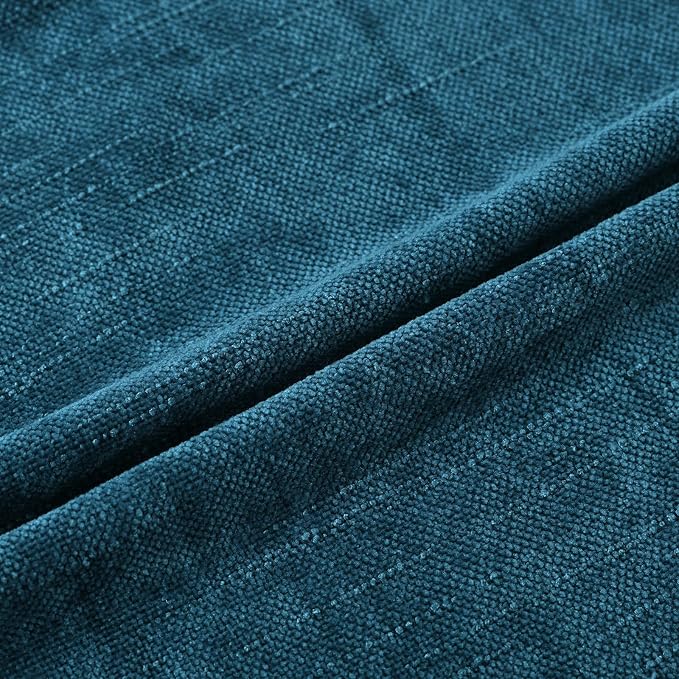 Set of 4 Soft Textured Decorative Throw Pillow Covers 22x22 Inch Cozy Farmhouse Cushion Cover Square Accent Pillow Cases for Bed Couch Sofa Living Room, Teal
