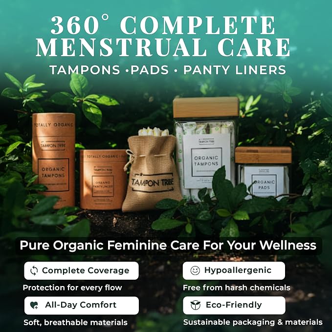 Tampon Tribe Variety Pack Organic Tampons for Women | 28 Non-Toxic Tampons | Natural 100% Organic Cotton, Hypoallergenic, Chemical and Metal-Free with Biodegradable Applicator | (28 Count - Variety)