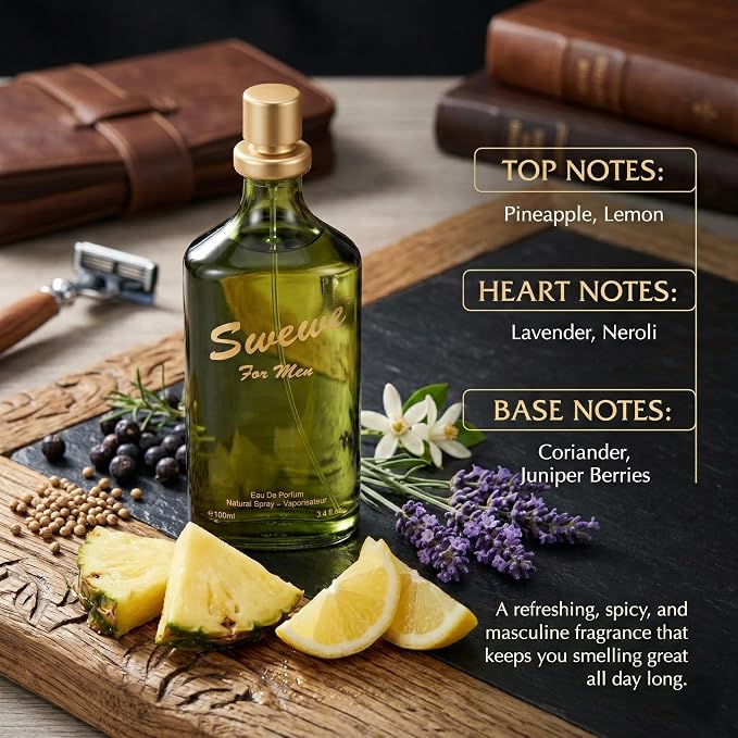 Hybrid & Company Swerve for Ceo Men’s Classic Scent Perfume Eau De Toilette Spray 100 ML