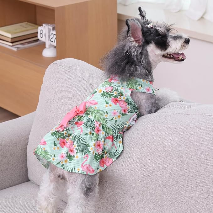 CuteBone Dog Mesh Dress Puppy Sundress Pet Outfit Summer Fashion for Small Dogs Girl Cat Clothes