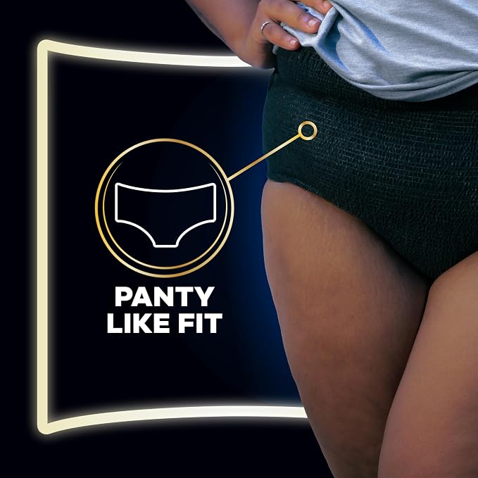 Always ZZZ Overnight Disposable Period Underwear for Women, Large, 360° Coverage for Worry-Free Nights, 14 Count (2 Packs of 7)