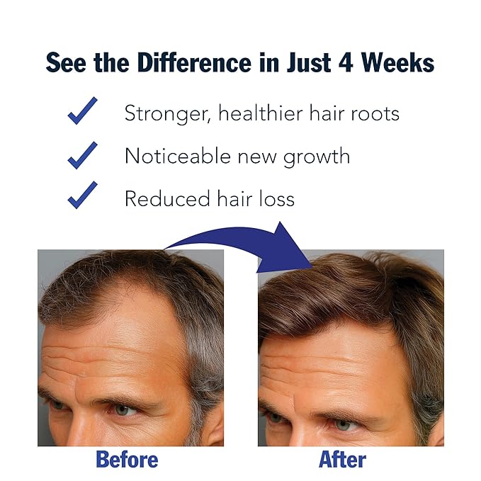 Rosemary Hair Growth Serum Roll-On 2-Pack – 3% Rosemary, 3% Redensyl, DHT-Blocking Scalp Serum for Thicker, Fuller Hair – For Women & Men (30 ml x 2)