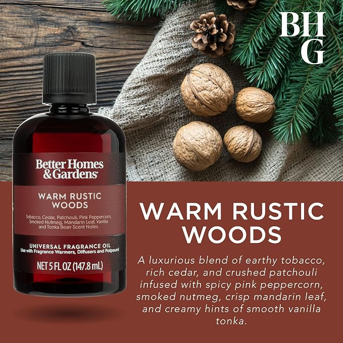 Universal Fragrance Oil, 5 fl oz by HB&G (Rustic Wood)
