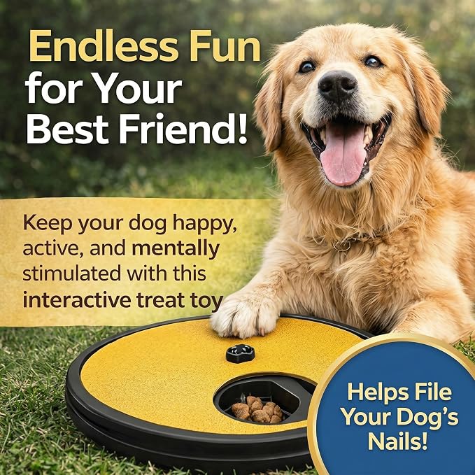Dog Scratch Board with Treat Box – Calm & Stress-Free Nail Care, Hidden Reward System, Non-Slip Design, Quiet Alternative to Grinders