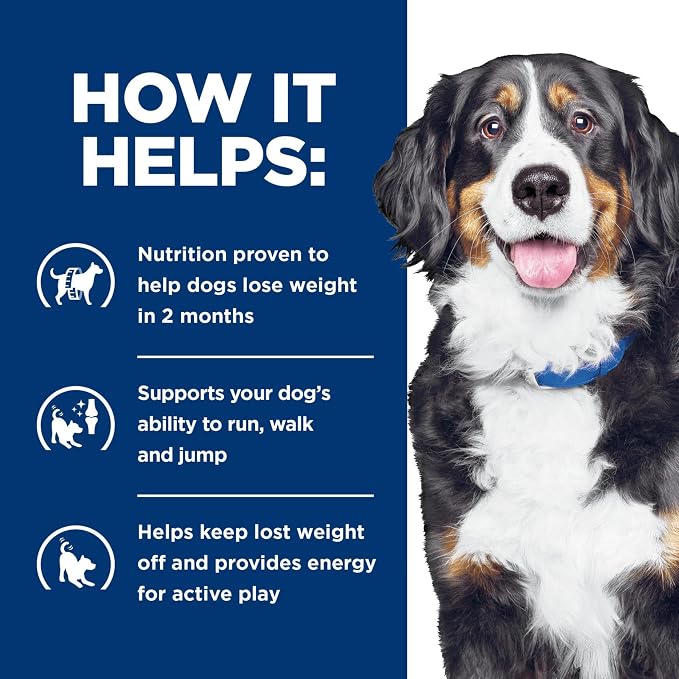 Hill's Prescription Diet Metabolic+Mobility, Weight+Joint Care Wet Dog Food | #1 Veterinarian Recommended, Vegetable & Tuna Stew, 12.5 oz. Cans, 12-Pack