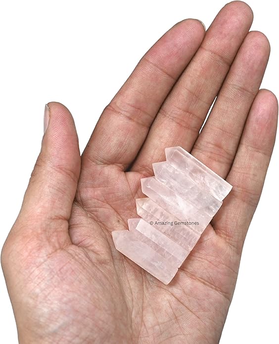Amazing Gemstone Crystal Points Bulk Healing Crystals & Stones - Premium Single Terminated Healing Wand Point Bulk Crystals for Crafts, Crystal Grid, DIY Work