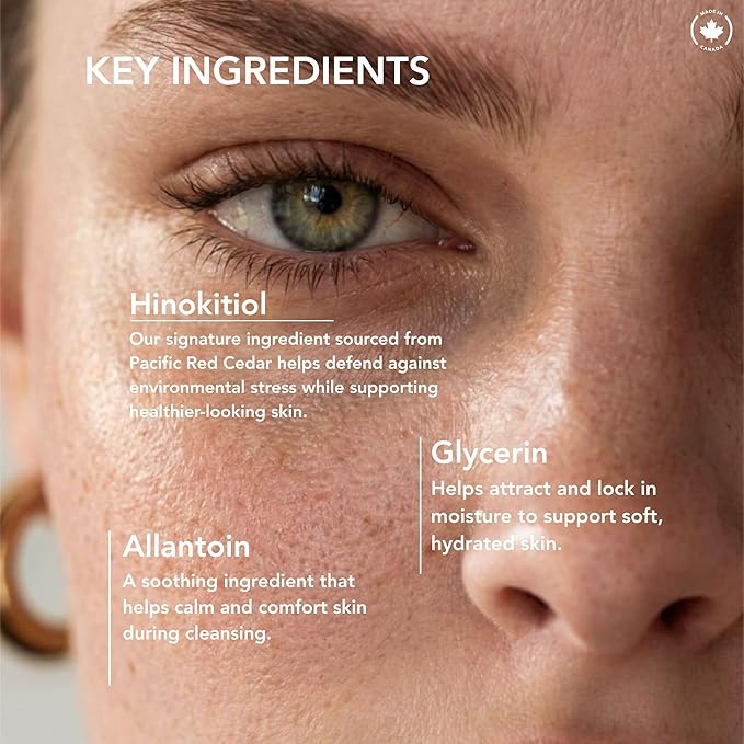 Riversol Hydrating Cream Cleanser | Gentle Face Wash for Dry & Sensitive Skin | Non-Foaming Moisturizing Cleanser w/Hinokitiol | Removes Makeup Gently | Fragrance Free | Dermatologist Developed