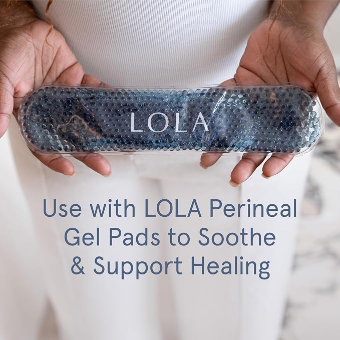 LOLA 100% Organic Cotton Postpartum Pads - 20 Count, Ultra Absorbent and Extra Long Pads, Overnight and Full Coverage, Adult Incontinence Pad for Women, Postpartum Essentials Phase 2