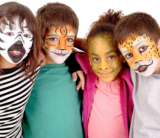 4 Color Custom Body Art Water-Based Airbrush Face and Body Paint Make-Up Kit
