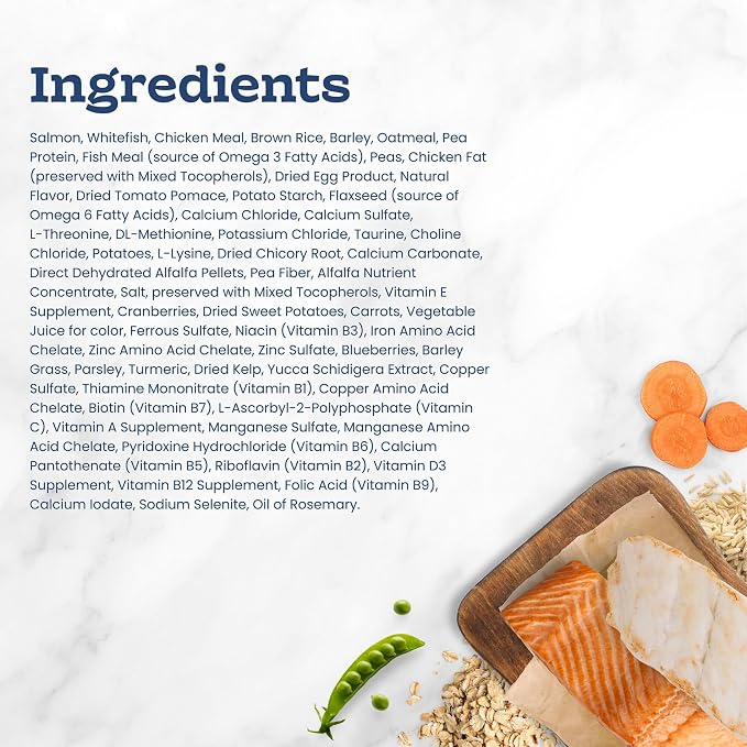 Blue Buffalo Tastefuls Salmon & Ocean Fish Multi-Protein Dry Cat Food, 7 lb | Two Premium Proteins, Finest Natural Ingredients