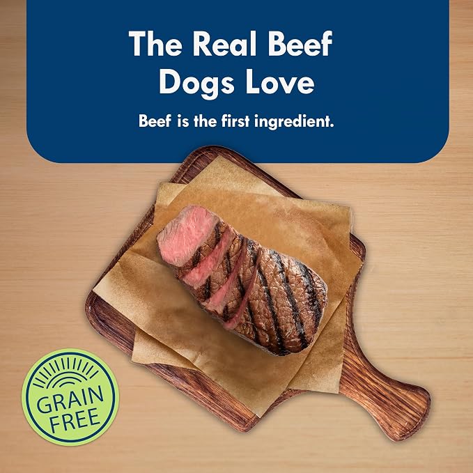 Blue Buffalo Delights Filet Mignon Small Breed Wet Dog Food, 3.5 oz, 12 ct | Grain-Free, Real Beef First, in Hearty Gravy, No Corn, Wheat, or Soy
