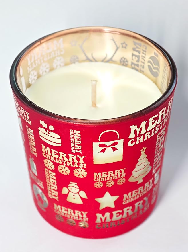 Pandachilla Handmade Cute Dessert Series Cream Flavor Soy Wax Candle Soft Smell 7.58ounces Burn time 40h (Vanilla Cheese Nuts)