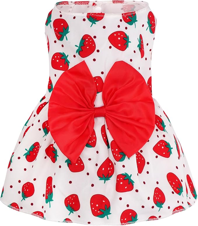 choyaxo Floral Dog Dress Cute Dog Skirt Pet Dress Summer Pet Clothes for Puppy Small Cats