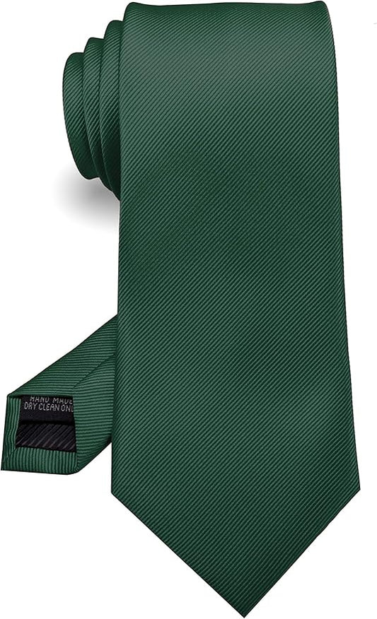 RBOCOTT Solid Color Tie Formal Necktie for Men