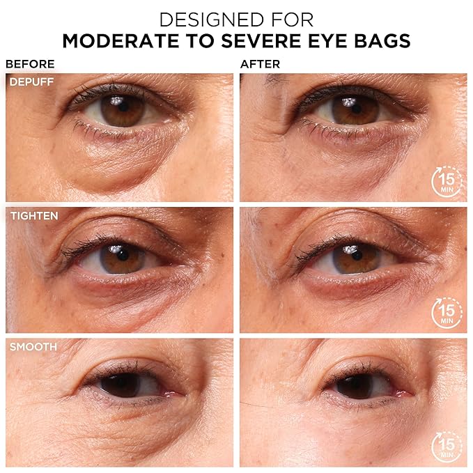 IT Cosmetics Bye Bye Under Eye Bags Daytime Treatment - Temporary Eye Bag Reducer & Undereye Corrector, Smooths & Reduces Look of Wrinkles & Fine Lines, Transparent Finish - 0.5 oz