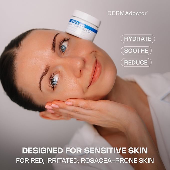 DERMAdoctor Hyaluronic Acid Moisturizer, Hydrating Moisturizer Face Cream Delivering Redness Relief For Face And Soothing Hydration with Squalane & Hyaluronic Acid White Tea Extract – 1.7oz