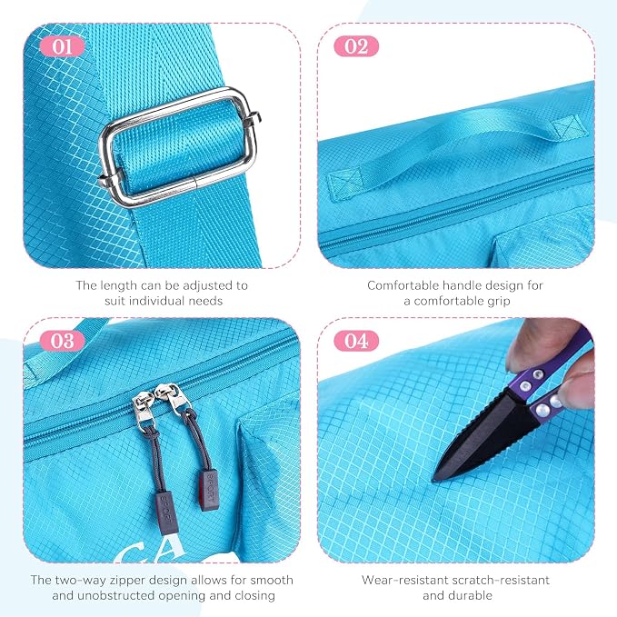 Upgrade Yoga Mat Bag, Waterproof Yoga Gym Bag Tote Bag with Adjustable Strap, Multi-Pockets Yoga Mat Carrier for Gym, Fitness