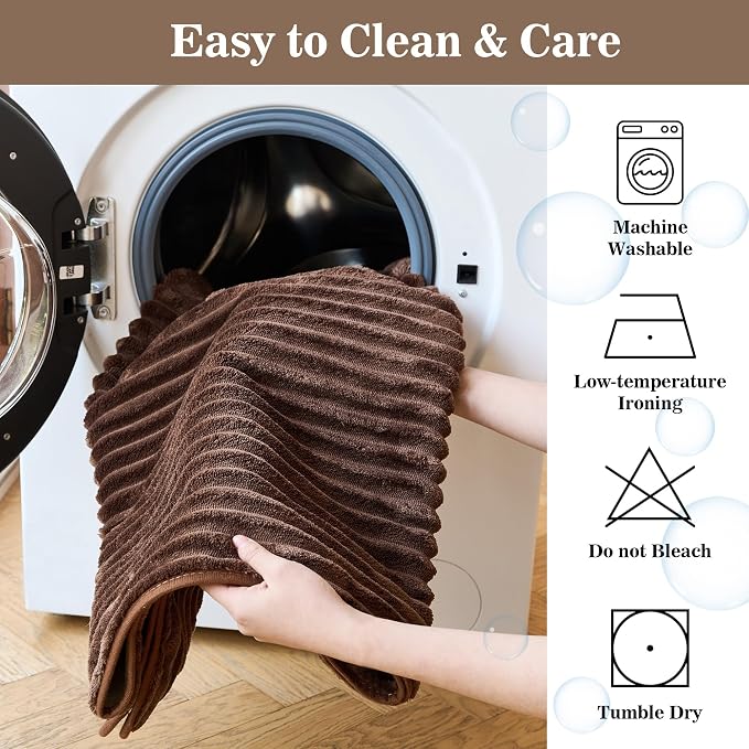 MYSKY HOME 100% Waterproof Couch Cover, Couch Covers for Dogs Washable, Non Slip Couch Covers for 3 Cushion Sofa Pet Friendly, Sofa Cover Slipcover Furniture Protector Dog Bed Cover, Brown, 35"x70.9"