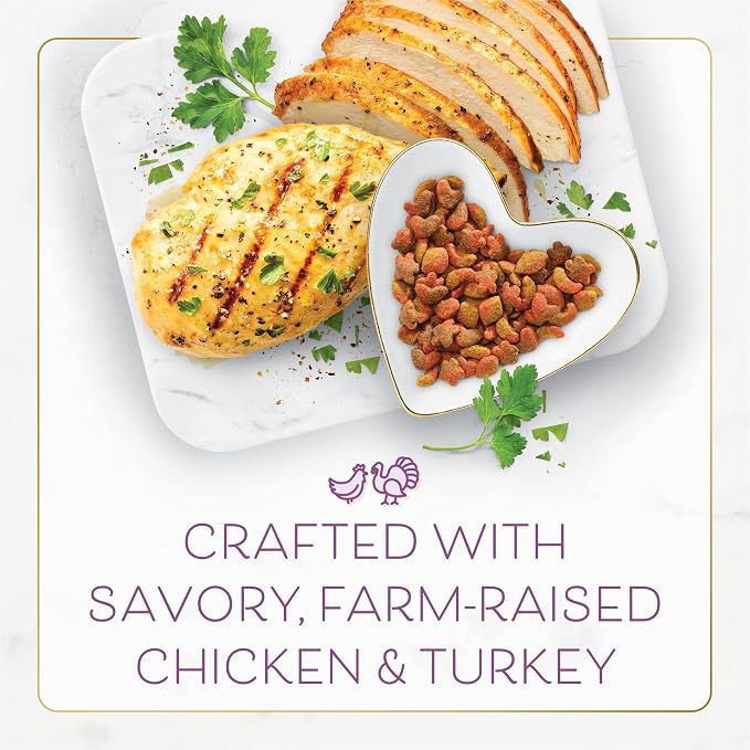 PURINA Fancy Feast Dry Cat Food with Savory Chicken and Turkey - 7 lb. Bag (Pack of 2)