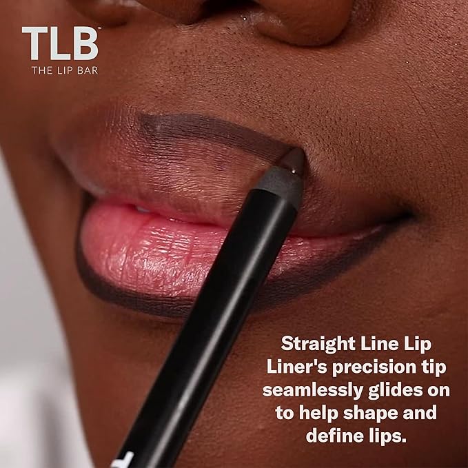 The Lip Bar - Lip Liner, Straight Lovin' (Mid Tone Taupe) - High Pigment & Super Creamy - Smudge Proof & Water Resistant - Jojoba Oil, Aloe Vera, Coconut Oil, Vitamin E - Vegan, Cruelty Free - .042 oz