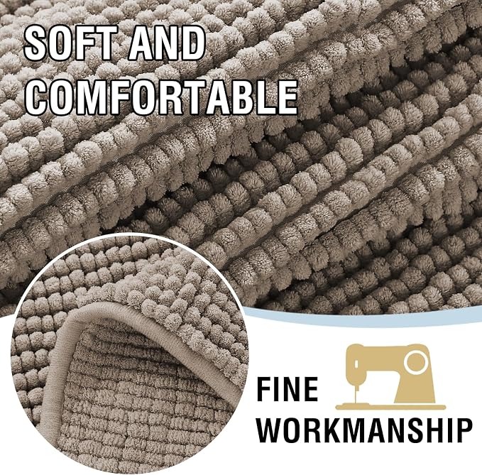 H.VERSAILTEX Plush Chenille Couch Cover for Dogs Pets Blanket for Bed Anti-Slip Soft and Durable Furniture Protector for Small Medium Large Cats Washable (52" x 82", Taupe)