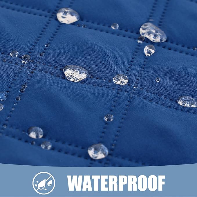 Smiry Waterproof Reversible Pet Couch Covers for Dogs | Pet Friendly, Soft Fabric, Washable Sofa Furniture Protector for Dogs Cat Kids, Checkered (40"x80", Navy/Navy)