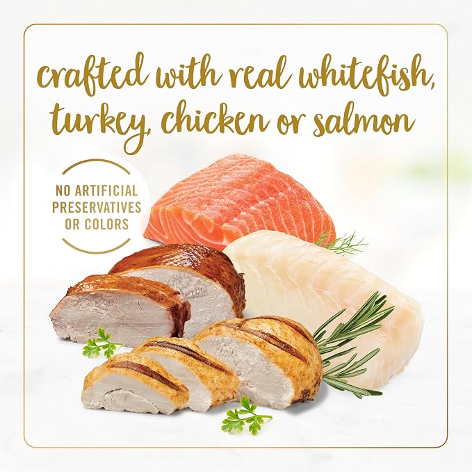 Fancy Feast Purina Tender Ocean Whitefish,Turkey,Chicken and Salmon Feasts Wet Kitten Food Variety Pack - 3 oz. Boxes,(Pack of 48)