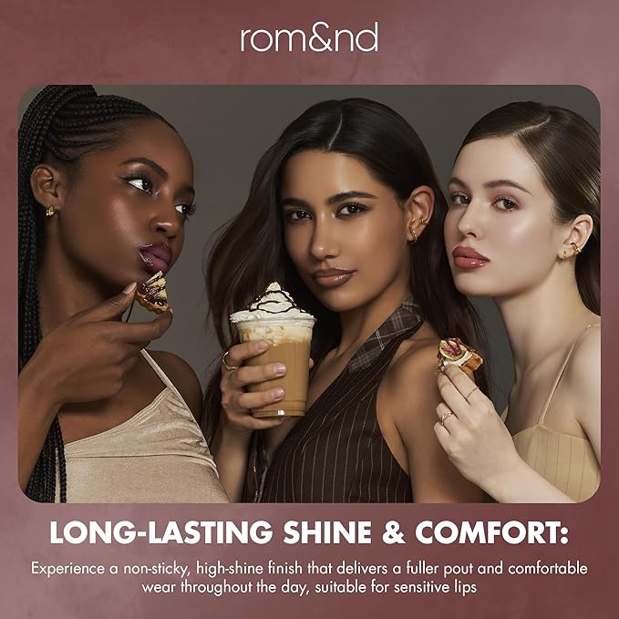 rom&nd Volume Hack Trio Sweet Fig Set | Korean Lip Combo for Plump, Hydrated & Glossy Lips | 3-in-1 Kit