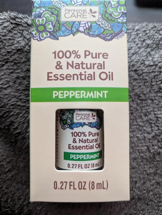 100% Pure & Natural Essential Oil, Aromatherapy and Skin Care, 0.27 fl oz (Peppermint)