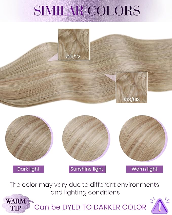 LaaVoo Nano Bead Hair Extensions Human Hair Blonde Highlight Nano Ring Extensions Ash Blonde with Bleach Blonde Nano Tip Hair Extension Real Human Hair Blonde 50s 50g 20 Inch