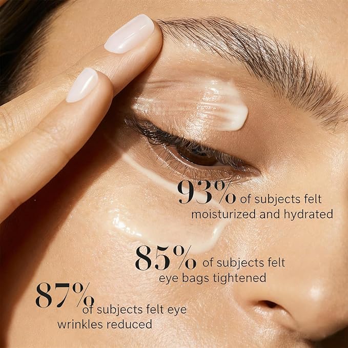 2 PCS Temporary Eye Tightener，Eye Cream Instant Eye Tightener with Brush for Fine Lines and Wrinkles，New Instant Makeup Primer，Instantly Reduces Under-Eye Bags,Dark Circles&Puffiness, Anti Aging