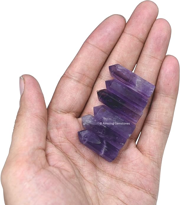 Amazing Gemstone Crystal Points Bulk Healing Crystals & Stones - Premium Single Terminated Healing Wand Point Bulk Crystals for Crafts, Crystal Grid, DIY Work