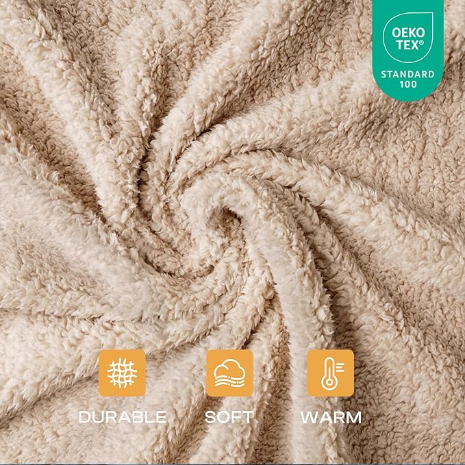 1 Pack 3 Calming Blankets Fluffy Premium Fleece Pet Blanket Soft Sherpa Throw for Dog Puppy Cat Beige/Black/Grey Small (23" x16'') | Fluffy Throw Blanket Washeble for Crate Bed Couch Indoor. Cozy Pet Blanket, Puppy Essentials Dog gift,Beige/Black/Grey,...