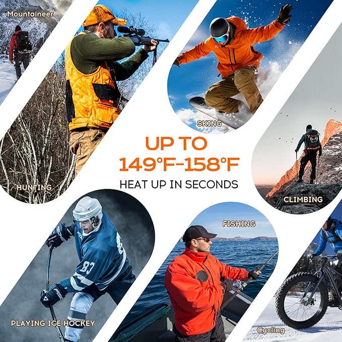 Heated Vest Men with Battery Pack Included, Electric Heating Vests Warm Winter for Hiking, 15-Zones/7.4V/16000mAh