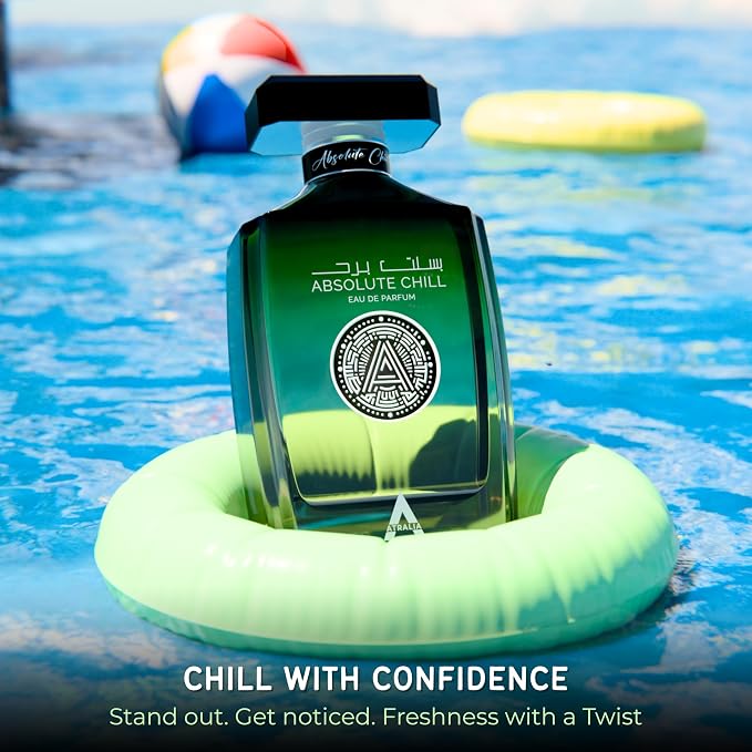 Atralia Absolute Chill 100ml EDP – Citrus Mint Perfume for Men & Women | Green Lemon, Mint, Orange, Blackcurrant | Summer Fresh Long-Lasting Fragrance