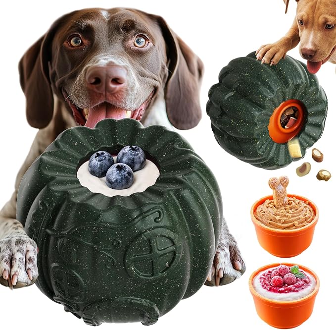 KADTC L, 3-in-1, Freeze Treat Dog Toy & Kibble Dispenser & Chew & Lick Ball