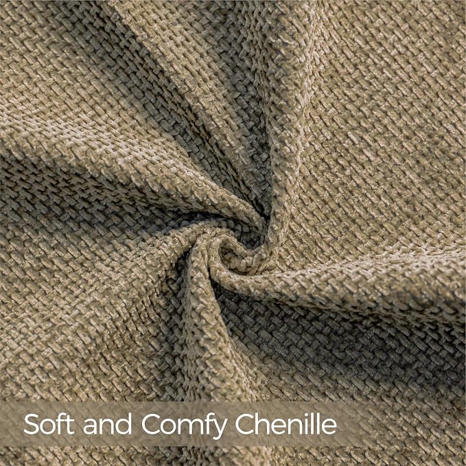 a moment Brown Chenille Throw Pillow Covers 18x18 Inch Pack of 2 Modern Decorative Throw Pillow Covers Farmhouse Cross Covers Home Decor for Sofa Bedroom Living Room