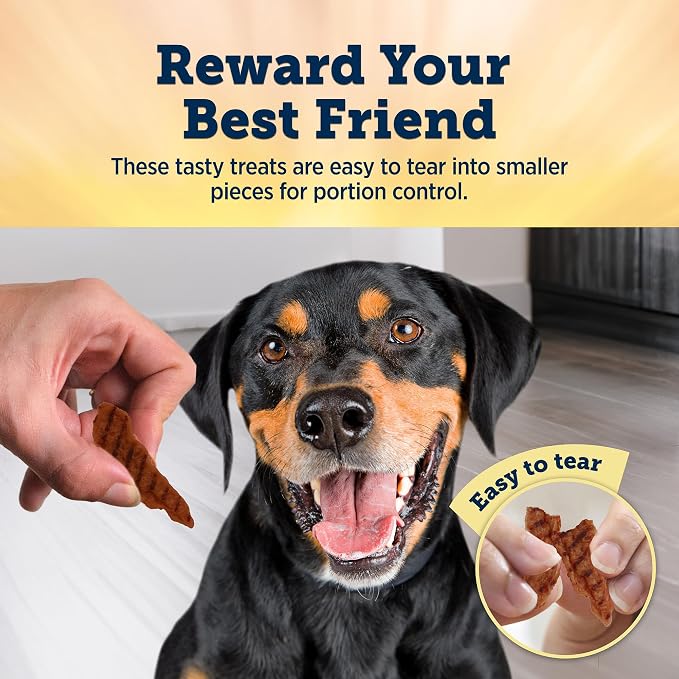 Blue Buffalo True Chews Premium Grillers Steak Dog Treats, 20 oz | Real Beef First, Charred Grilled Texture, No Chicken By-Product, Corn, Wheat, or Soy