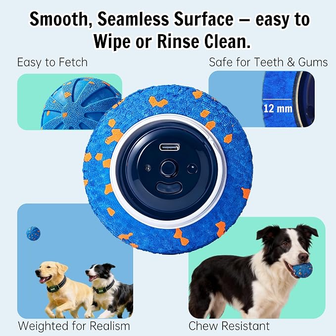 Self-Moving Rolling Dog Ball, Interactive Toy, Rechargeable