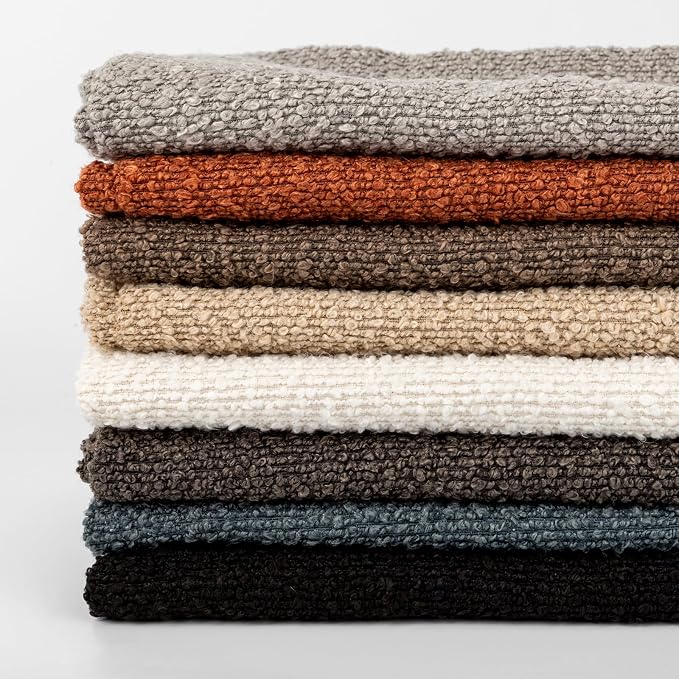 JoraLion 20x54 inch Neutral Boucle Body Pillow Cover, Brown Long Pillow Cover Cozy Soft Cushion Case for Couch Sofa Bed Living Room Home Decor, Pack of 1 (Cover Only)