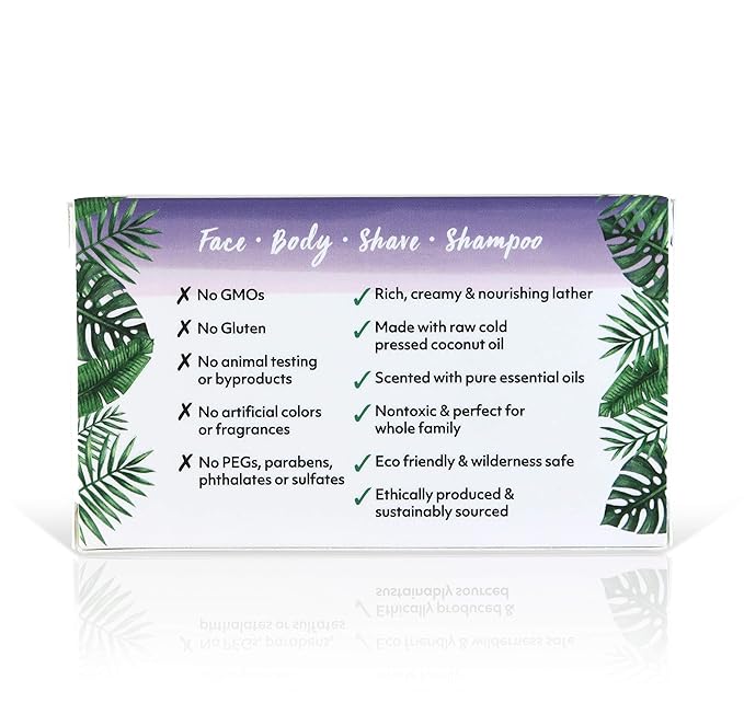 "Coco Fiji Soap Bar for Face and Body Infused With Organic Coconut Oil, Night Blooming Jasmine Essential Oil, Natural Soap for Moisturizing & Pore Purifying Skin, 7 oz, Pack Of 3 "