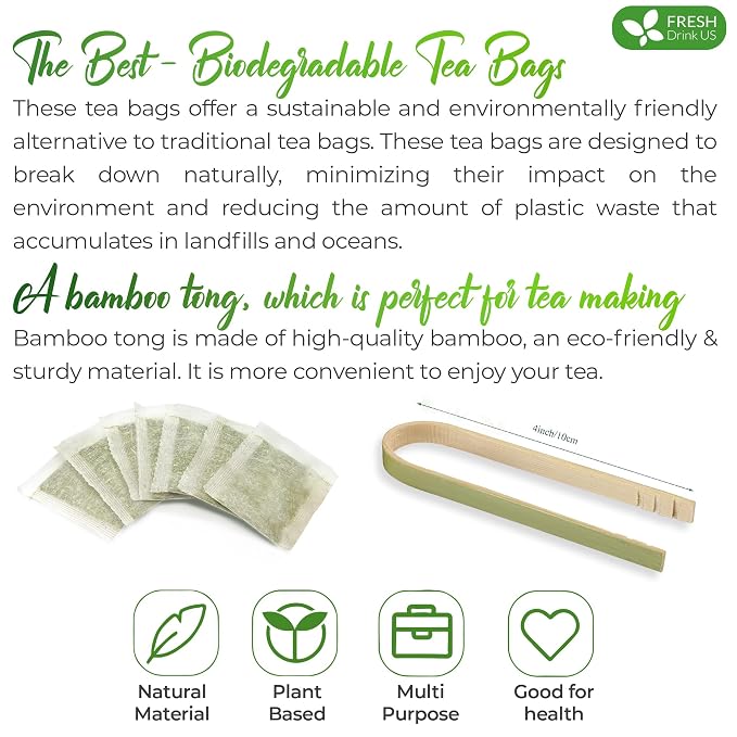 Premium 135 Parsley Leaf Tea Bags, 100% Natural & Pure from Parsley Leaves. Loose Leaf Parsley Herbal Tea. Parsley Leaf Tea. Made with Natural Material Tea Bags. No Sugar, No Caffeine, No Gluten, Vegan.