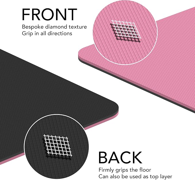 Large Exercise Mat – Extra Thick 10mm Workout Mat (72"x32") – Non-Slip TPE Yoga Mat for Women & Men – Pilates, HIIT, Fitness & Home Gym Mat – Includes Free Carry Bag