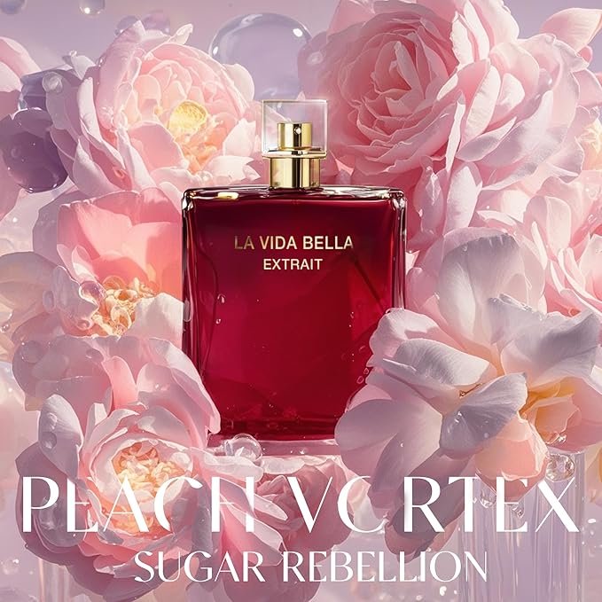 A CENTER La Vida Bella Extrail&Bella de Paris Perfume Set for Women - Floral Fragrance Gift Set with Coconut,Vanilla,Patchouli,Floral & Sweet | 3.4 Fl Oz Each Women Perfume Set