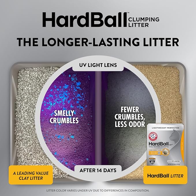 ARM & HAMMER HardBall Clumping Cat Litter, Garden Bloom, 8.5 Lbs