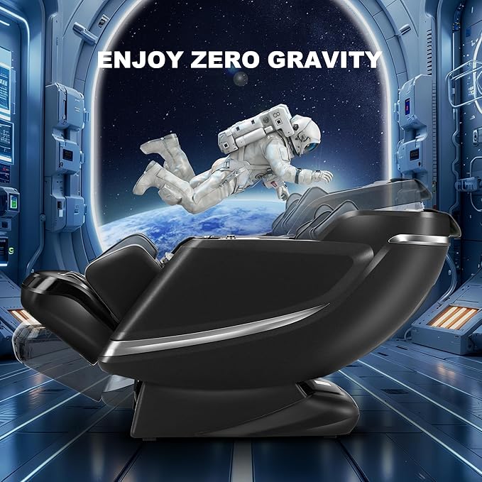 2025 Massage Chair Full Body with 12 Auto Modes,Zero Gravity SL-Track Shiatsu Massage Chair with AI Control,Auto Body Detection,Foot Rollers,Body Scan and Waist & Calf Heating