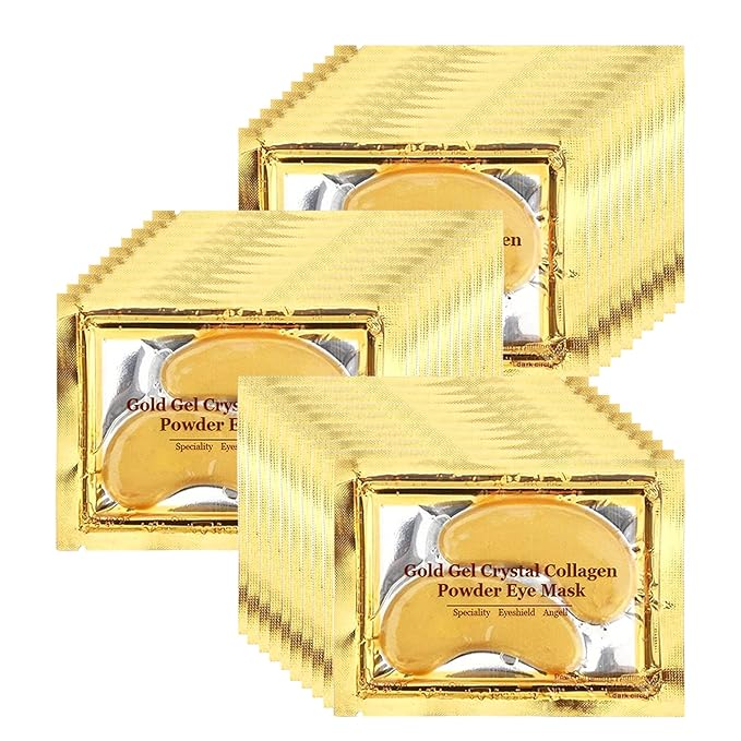 Adofect 30 Paris Under Eye Patches 24k Gold Under Eye Mask for Puffy Eyes and Dark Circles, Under Eye Bags Treatment Collagen Gel Pads for Beauty & Personal Care, Gold