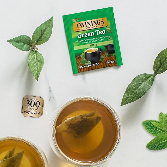 Twinings Herbal and Green Tea Bag Sampler, Assortment Variety Pack (40 Count) 20 Different Flavours for Tea Lovers: Her, Him, Women, Men, Couples, Family, Friends, Coworkers