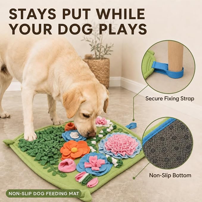 Snuffle Mat for Dogs, Interactive Dog Puzzle Toy & Slow Feeder