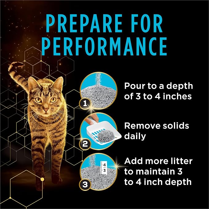 Purina Tidy Cats Performance Plus Power Clump Unscented Multi Cat Clumping Cat Litter, 22 lb. Box